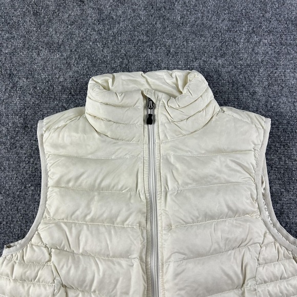 Eastern Mountain Sports Vest Womens Small White DownTek Quilted Down Puffer - Picture 2 of 9